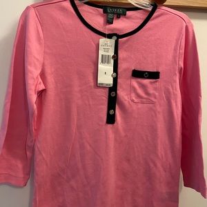 Ralph Lauren 3/4 sleeve cotton shirt